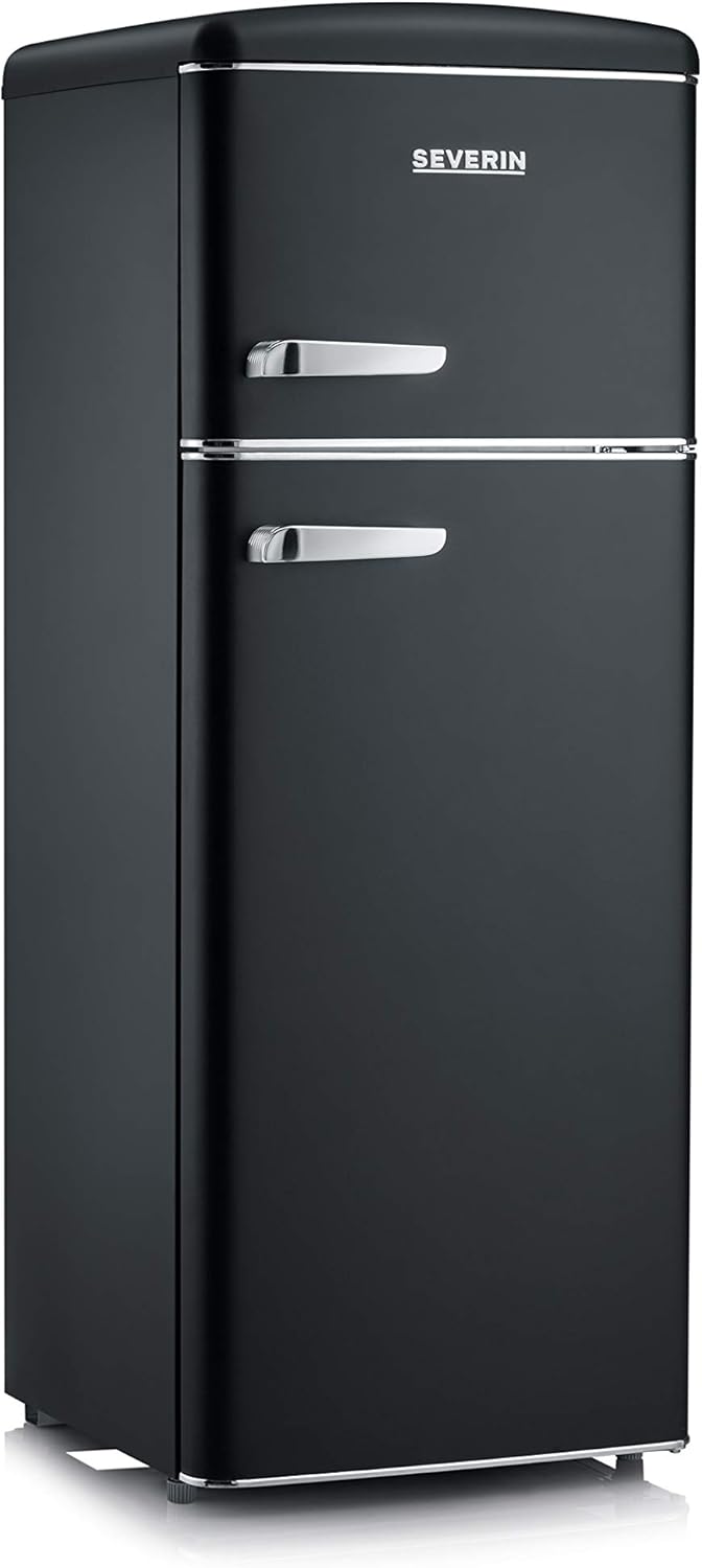 SEVERIN RKG 8933 Frigorífico Combi Retro 206 L con Congelador 4 Estrellas