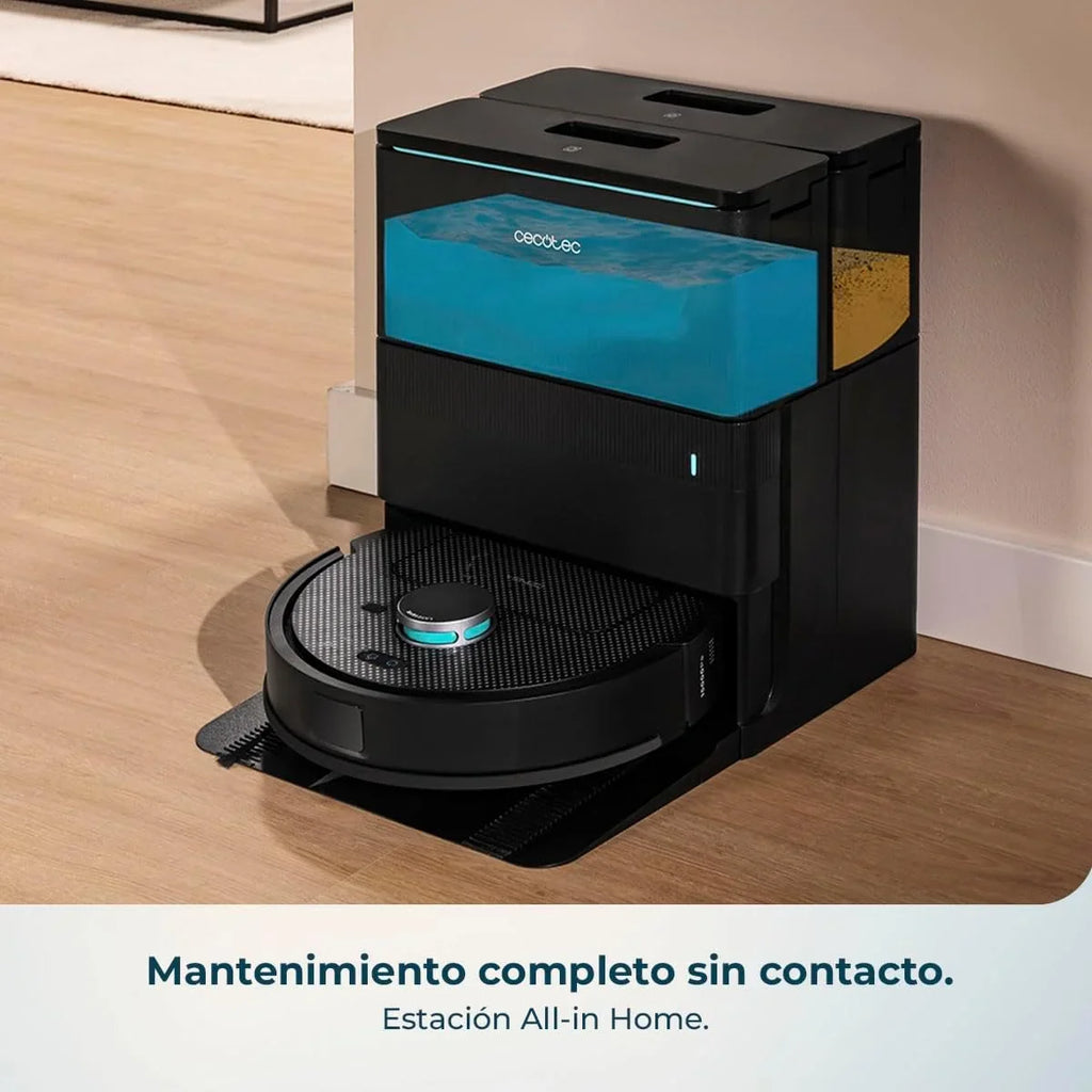 Cecotec Conga X50 X-Treme Robot Aspirador y Friegasuelos con Base de Autovaciado, 15000 Pa, Láser