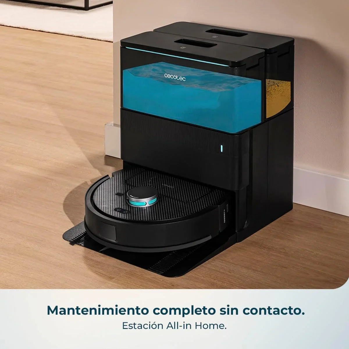Cecotec Conga X50 X-Treme Robot Aspirador y Friegasuelos con Base de Autovaciado, 15000 Pa, Láser