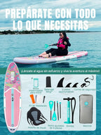 Niphean Tabla de Paddle Surf Hinchable 320 cm para 2 Personas con Asiento, hasta 200 kg