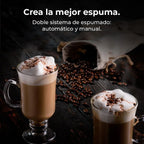 Cecotec FreeStyle Latte Cafetera Multicápsula 20 Bares con Depósito de Leche, 1350 W