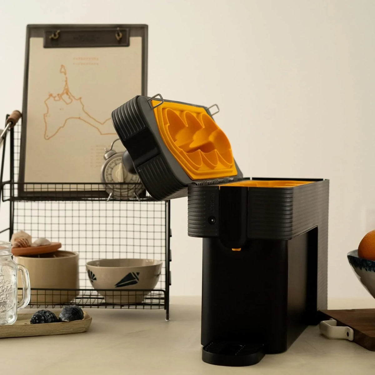 Citring One Exprimidor de Naranjas Eléctrico Automático, Hecho en España, Negro