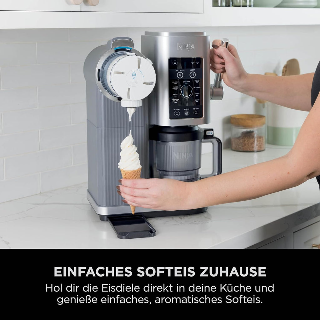 Ninja CREAMi Scoop & Swirl NC701EU Heladera con 13 Programas y 2 Recipientes
