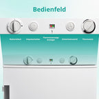 SMETA Frigorífico de Gas Trivalente 12 V / 230 V / Gas 100 L con Congelador, Blanco