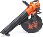 BLACK+DECKER BCBLV3625L1-QW Soplador, Aspirador y Triturador de Hojas 36 V con Batería 2,5 Ah y Bolsa 45 L