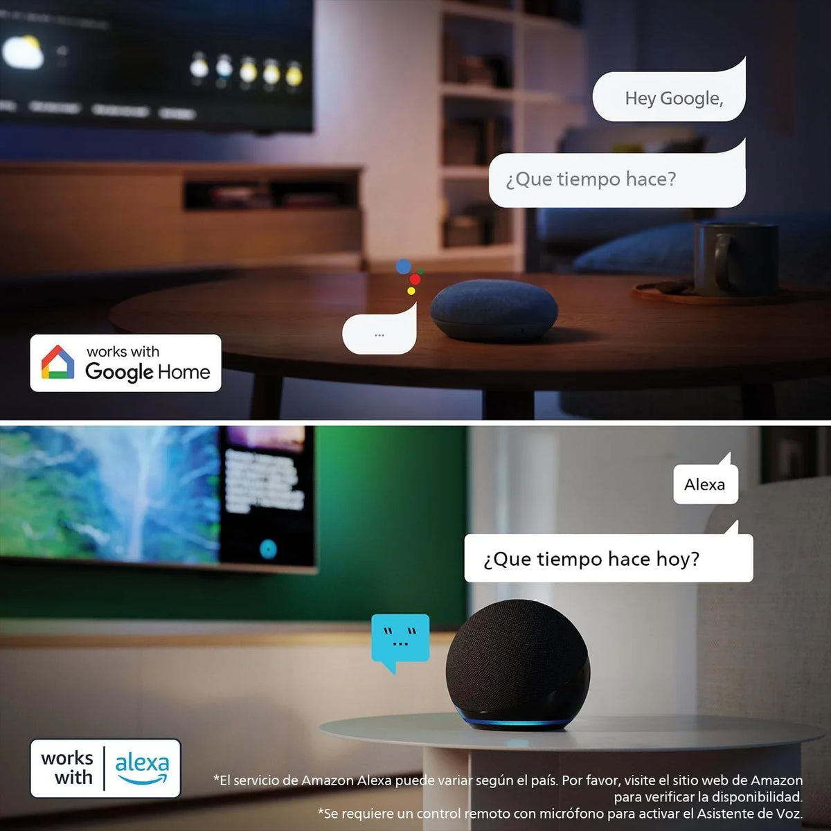 Smart TV LED 32" 32PFS6900 con Ambilight, Titan OS y Dolby Audio, Compatible con Alexa y Google