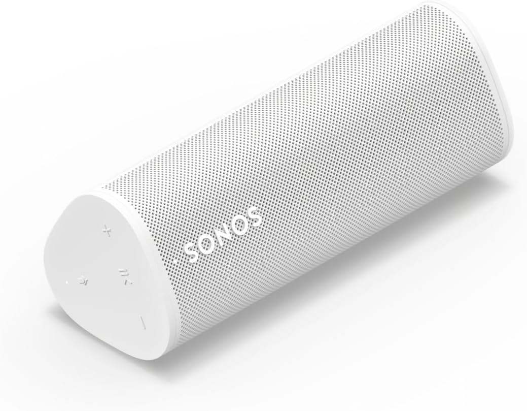 Sonos Roam 2 Altavoz Portátil Bluetooth y WiFi Resistente al Agua IP67, Blanco