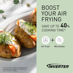 Panasonic NN-CD58RSEPG Microondas Combi 4 en 1 de 27 L con Air Fryer, Grill 1300 W e Inverter