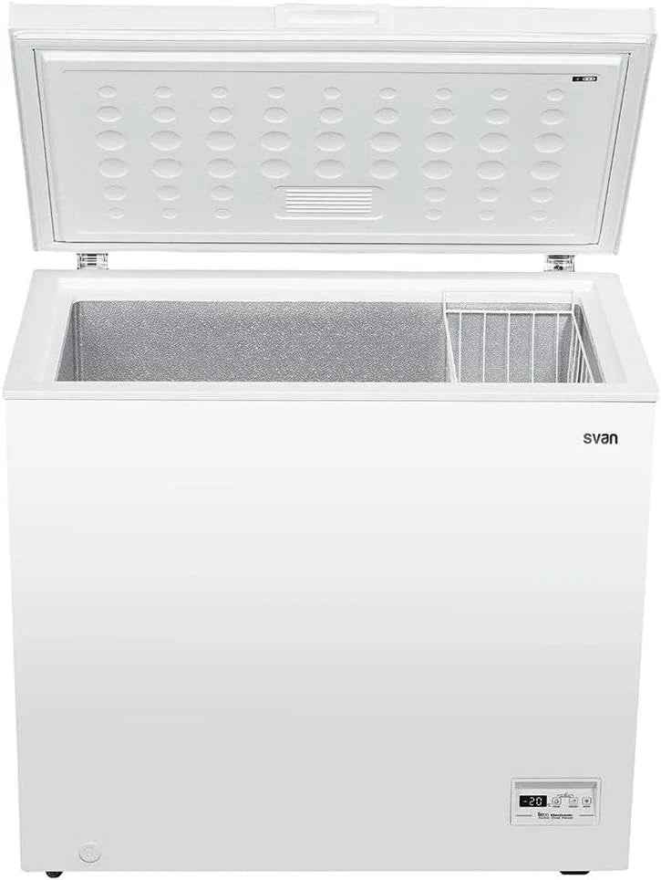 Svan SCH2002EDC Congelador Horizontal 198 L, Control Electrónico, Silencioso 40 dB, Blanco