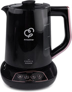 Karaca Çaysever Tetera Eléctrica Turca con Hervidor 1700 W, 1,5 L + 0,8 L, Oro Rosa