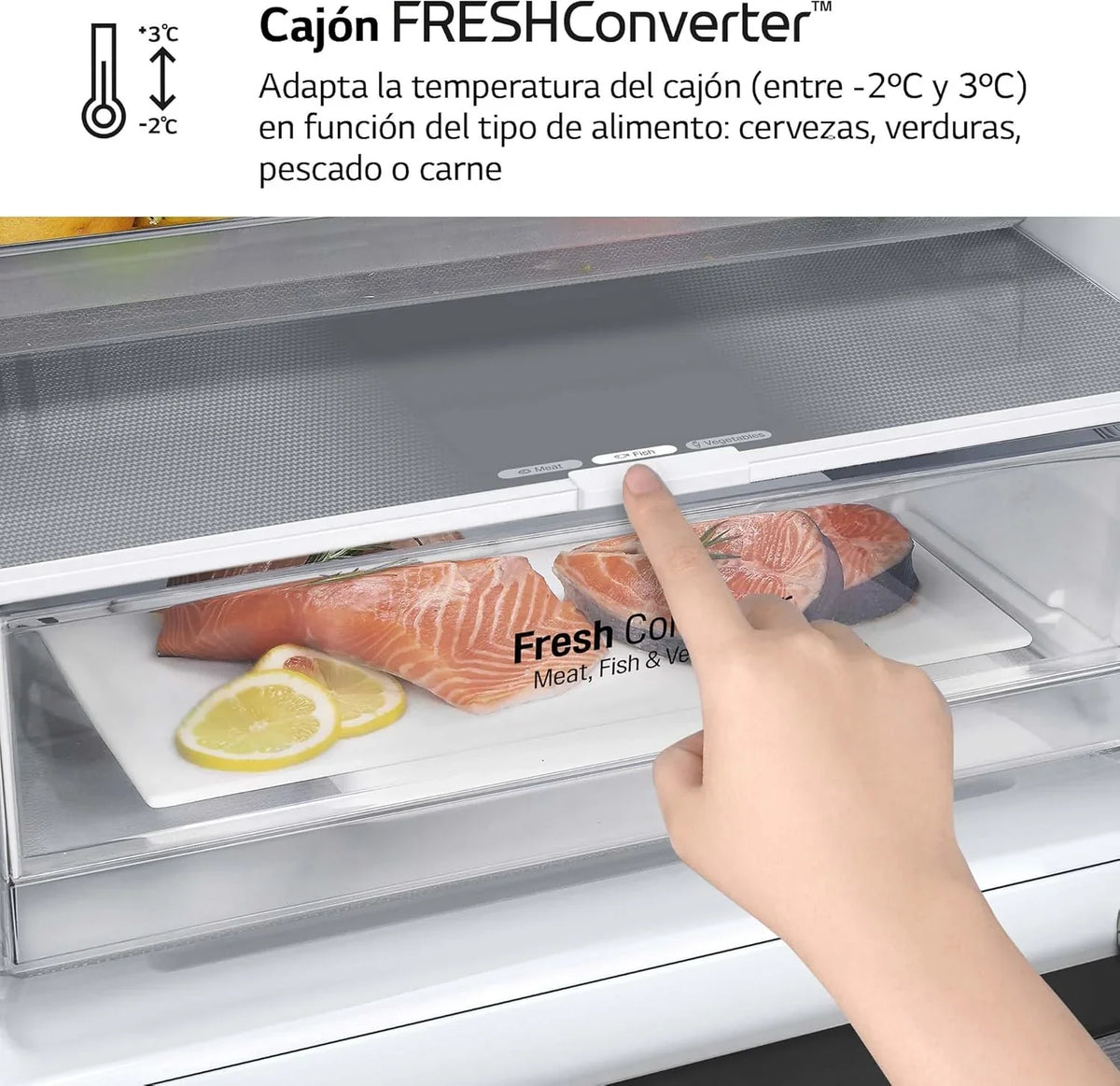 GBP61DSXGC Frigorífico Combi No Frost 341 L, 186 cm, Smart Inverter, Door Cooling, Inox Antihuellas