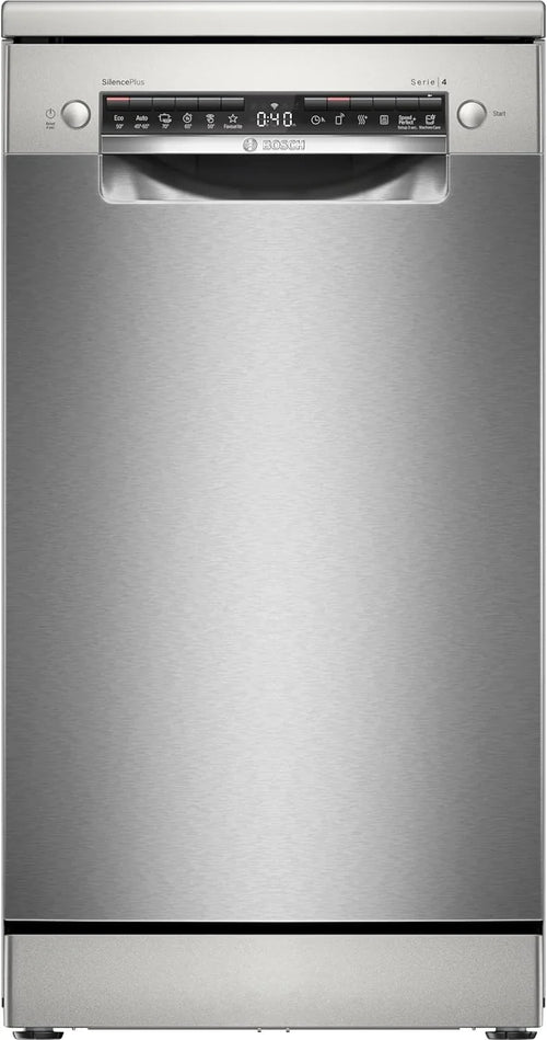 Bosch SPS4HMI49E Lavavajillas 45 cm Serie 4, Home Connect, EcoSilence, Acero Inoxidable