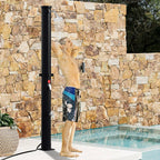 Sonnewelt Ducha Solar de Jardín 60 L con Funda y Ducha de Mano
