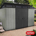 Keter Artisan 11 x 7 pies (3,4 x 2,1 m) Caseta de Jardín de Resina Robusta