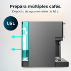 Cecotec FreeStyle Latte Cafetera Multicápsula 20 Bares con Depósito de Leche, 1350 W