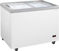 GastroHero Congelador de Helados 284 L con Tapas de Cristal Correderas, LED y Ruedas