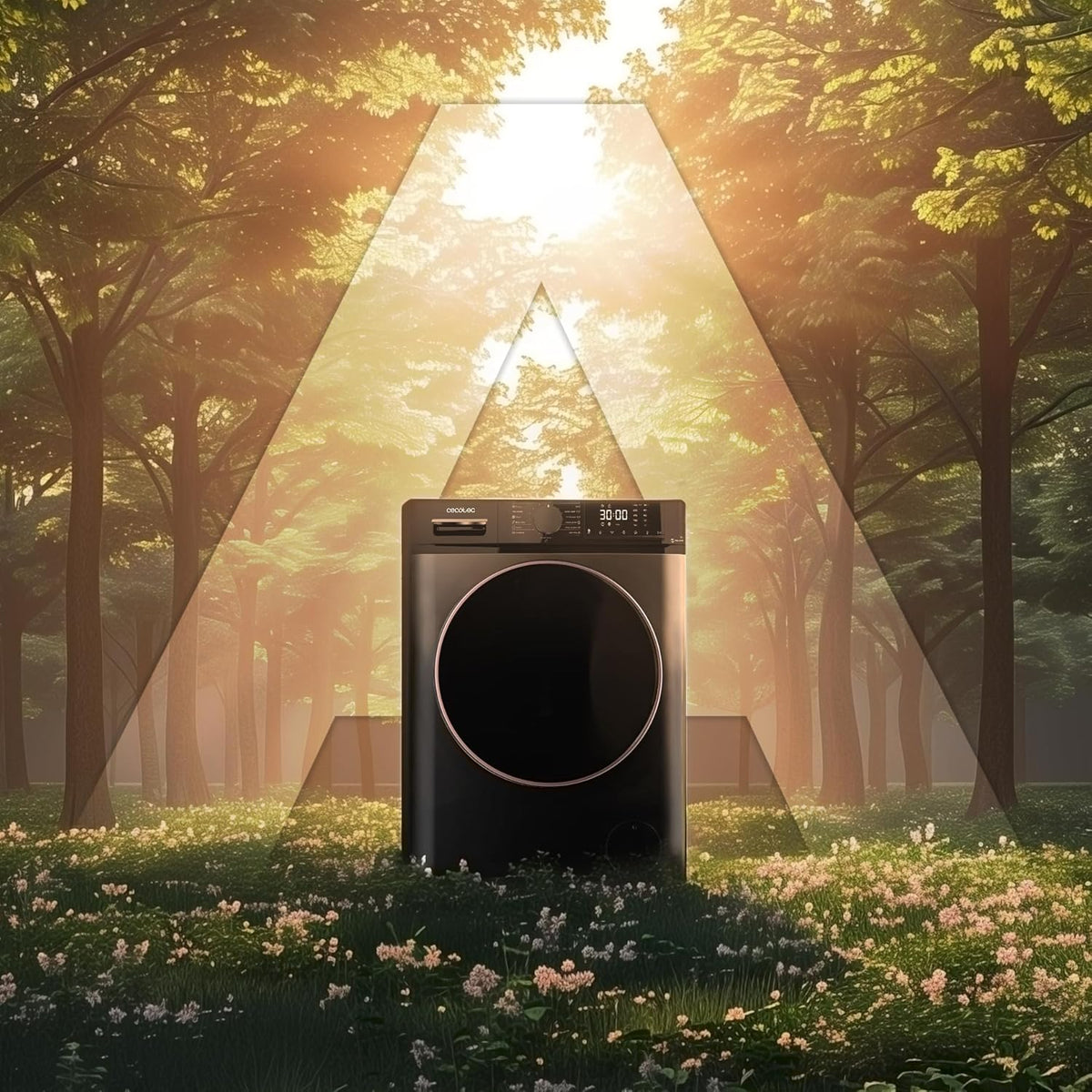 Cecotec Bolero DressCode 10610 Inverter Steel Lavadora 10 kg, 1400 rpm, Steam Max, 15 Programas