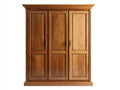 Armario de 3 Puertas de Madera 150 x 60 x 200 cm Marrón, Estilo Clásico para Dormitorio