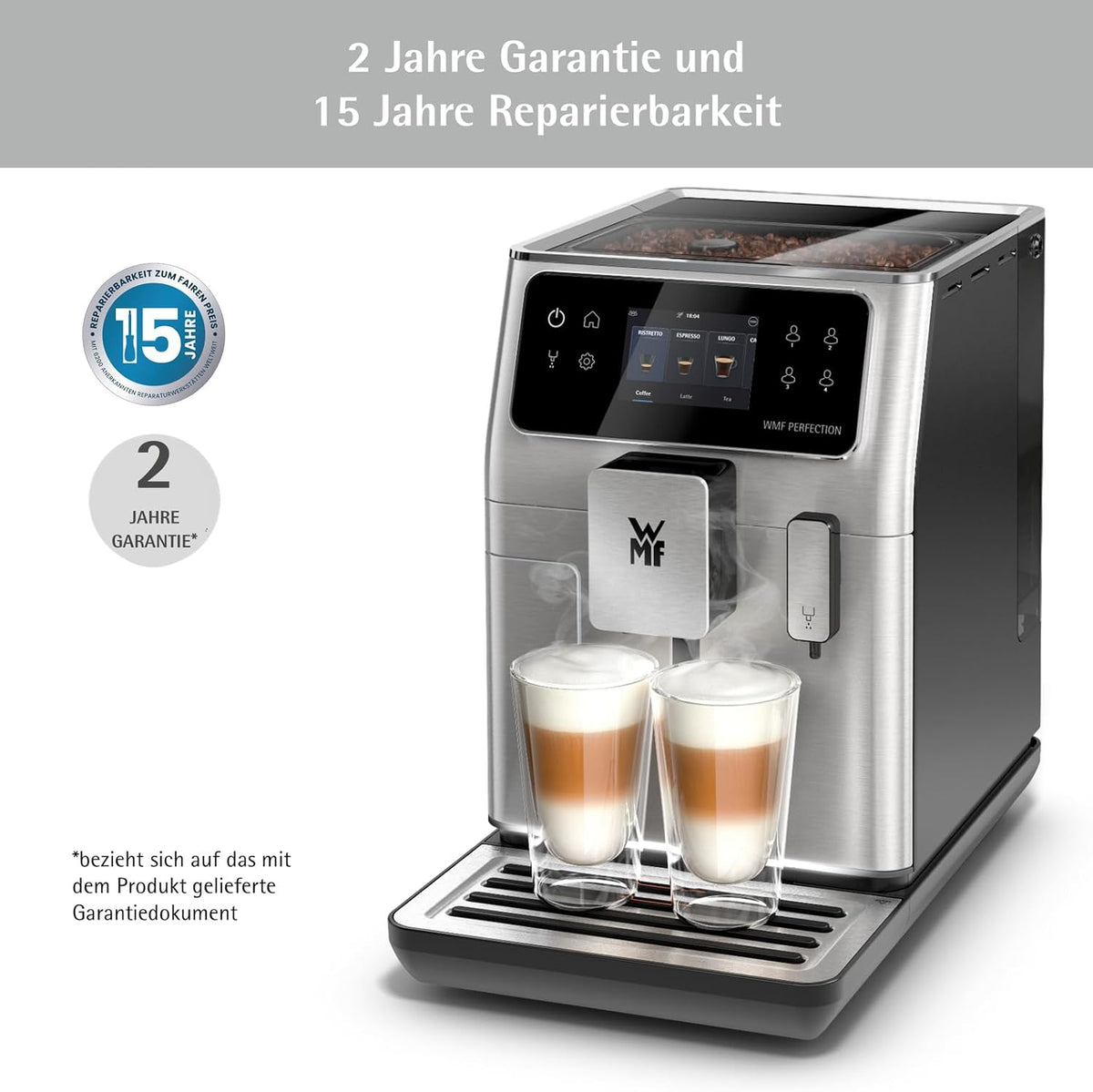 WMF Perfection 640 Cafetera Superautomática con Sistema de Leche, 16 Especialidades y Doble Thermoblock