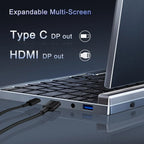 Mini Portátil 8" 2 en 1 Táctil, Intel N150, 12 GB RAM, 1 TB SSD, Windows 11, Wi-Fi 6
