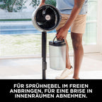 Shark FlexBreeze FA220EU Ventilador Híbrido con y sin Cable, Portátil, Interior y Exterior, Blanco