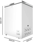 Cecotec Bolero CoolMarket Chest 142 White E Congelador Horizontal 142 L, Inverter Plus, Dual Function