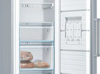 Bosch GSN29VIEP Congelador Vertical No Frost Serie 4, 186 x 60 cm, 242 L, Cajones BigBox, Acero