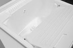Mabel Mueble Lavadero con Pila y Tabla de Lavar 60 x 50 x 82 cm Blanco