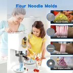 Máquina Comercial de Helado en Forma de Espaguetis 28-30 L/h con 4 Moldes, Roja