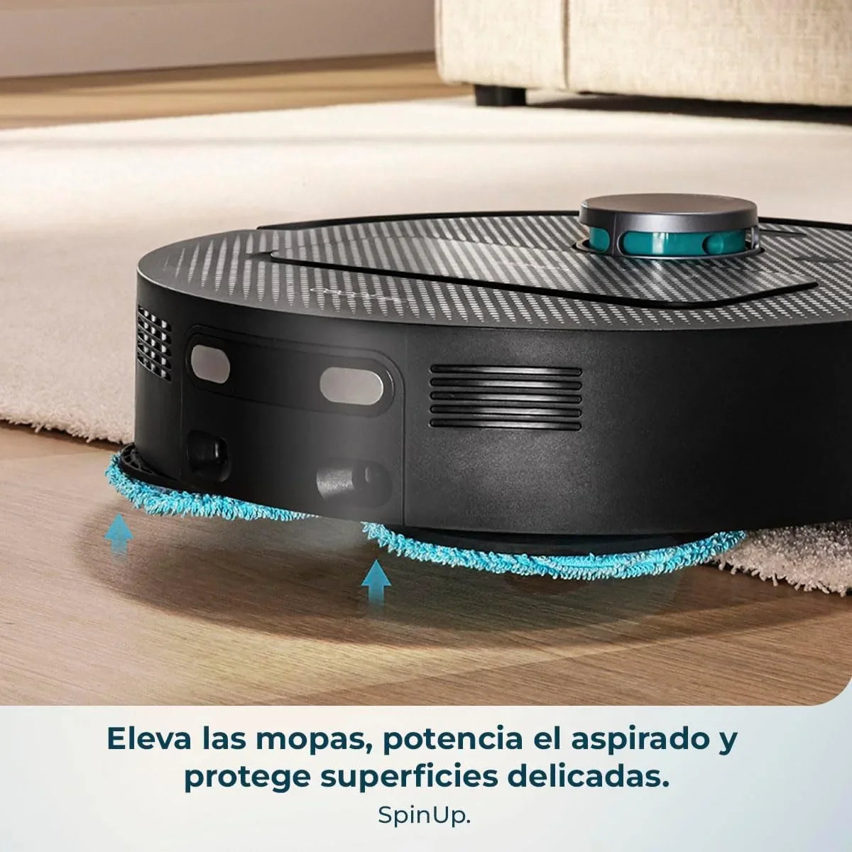 Cecotec Conga X50 X-Treme Robot Aspirador y Friegasuelos con Base de Autovaciado, 15000 Pa, Láser