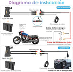 CARPURIDE W702S Pro Pantalla CarPlay para Moto 7" con Soporte BM05, Android Auto Inalámbrico