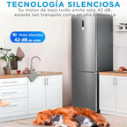 Midea MDRB424FGE02OE Frigorífico Combi No Frost 310 L, 188 x 60 cm, Inox