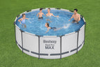 Bestway Steel Pro Max Piscina Desmontable 366 x 122 cm con Depuradora y Escalera
