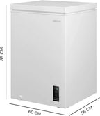 Cecotec Bolero CoolMarket Chest 143P White E Congelador Horizontal 143 L, Puerta ZeroG, Dual Function