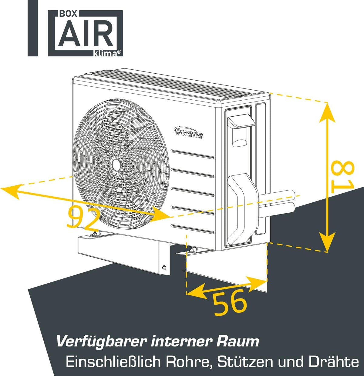 Box Air Cubierta para Aire Acondicionado y Bomba de Calor, Protección y Aislamiento Acústico