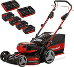 Einhell GE-CM 36/47 S HW Li Cortacésped a Batería 36 V 47 cm con Tracción, 4 Baterías 4 Ah