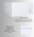 VOK EVF-194CDEW Congelador Horizontal 194 L, Función Dual, Congelación Rápida, Luz LED, Blanco