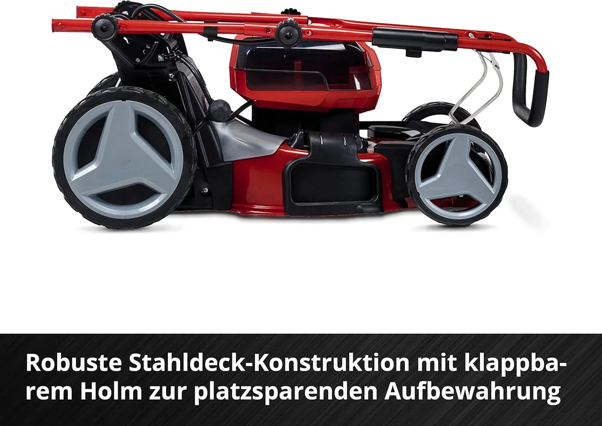 Einhell GE-CM 36/47 S HW Li Cortacésped a Batería 36 V 47 cm con Tracción, 4 Baterías 4 Ah