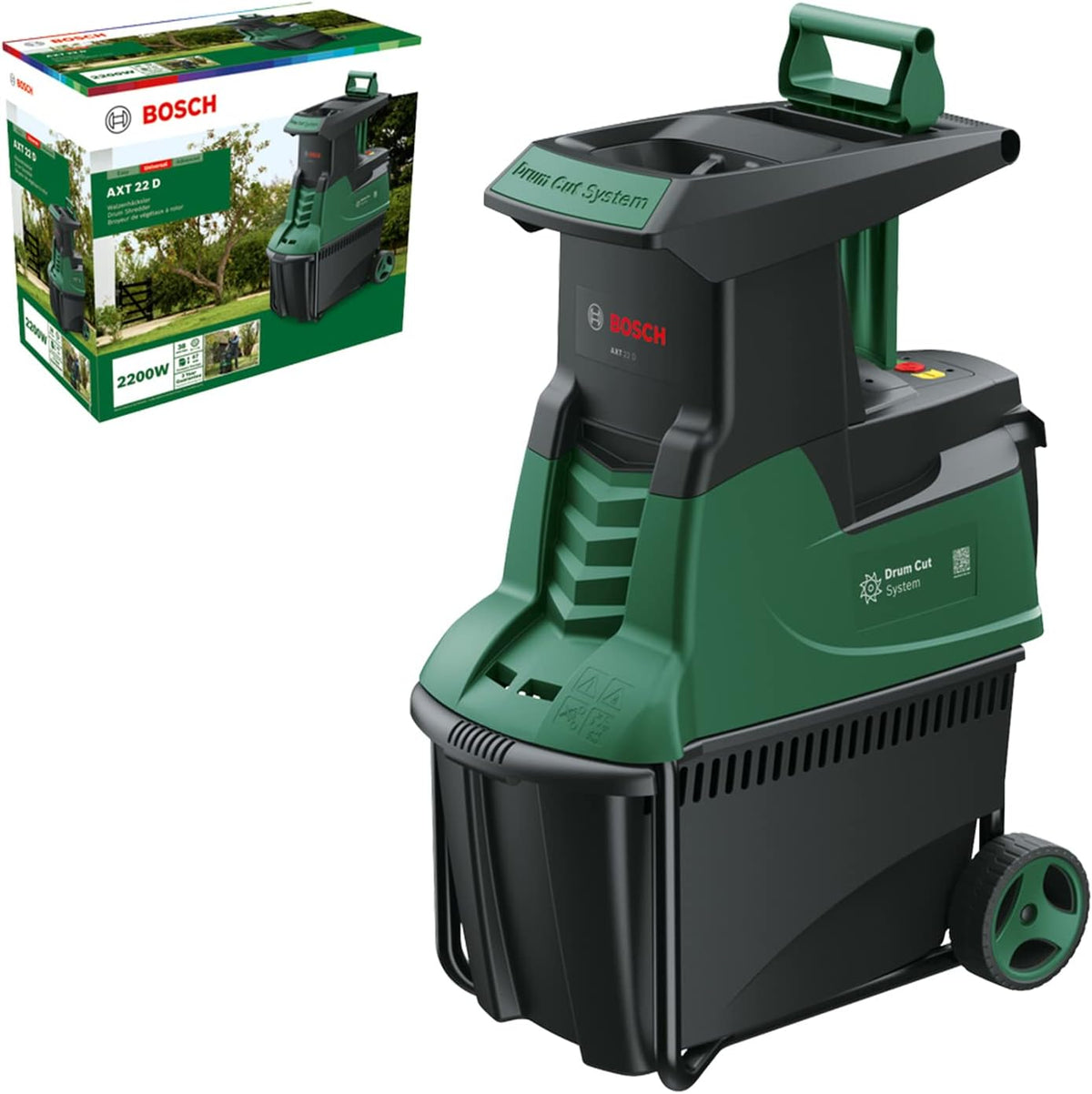 Bosch AXT 25 TC Biotriturador de Turbina 2500 W con Cesto de 53 L y Guantes - imagen 2