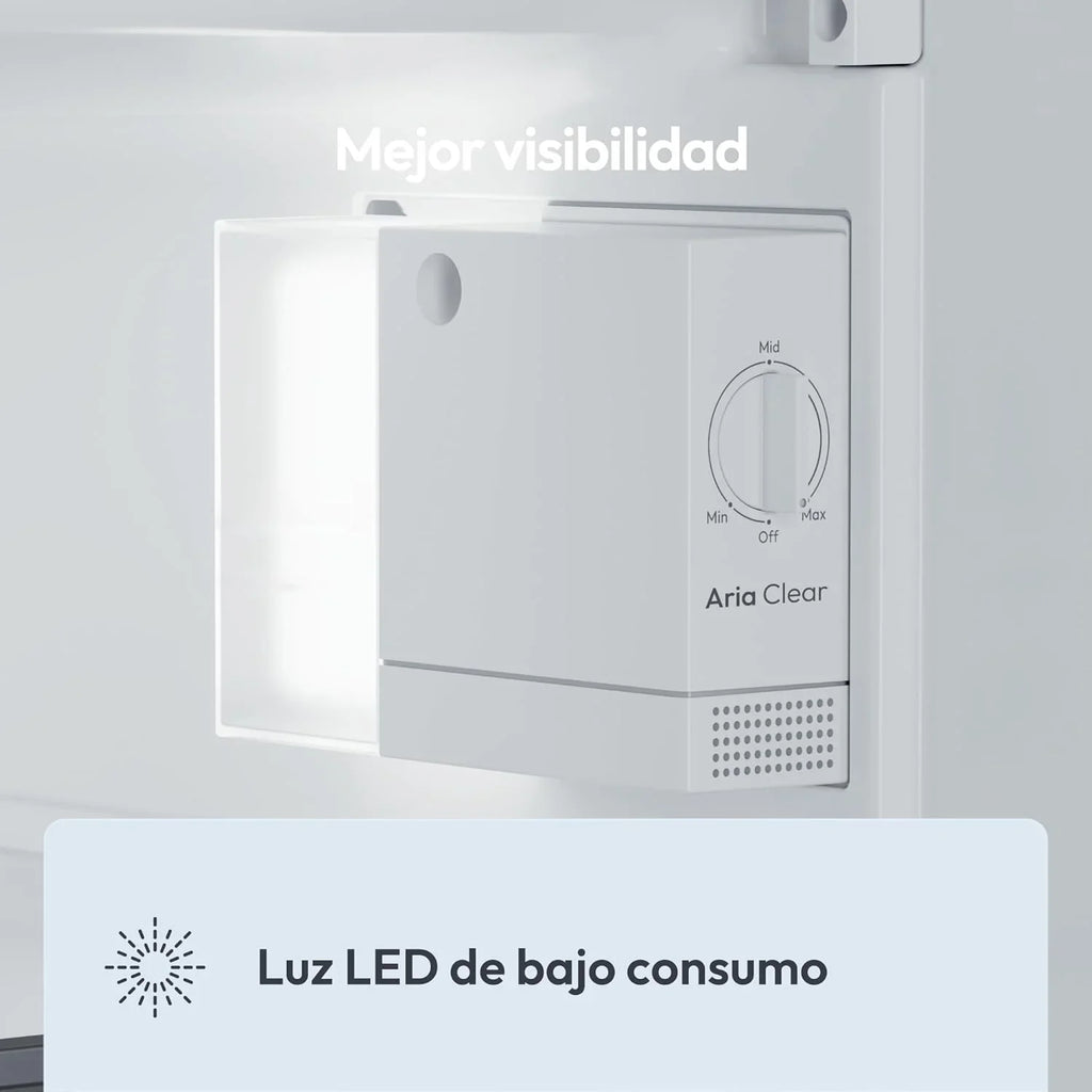 Candy CNOQ2S58EX Frigorífico Mini con Congelador 129 L, 54,5 x 85 cm, Luz LED, Inox