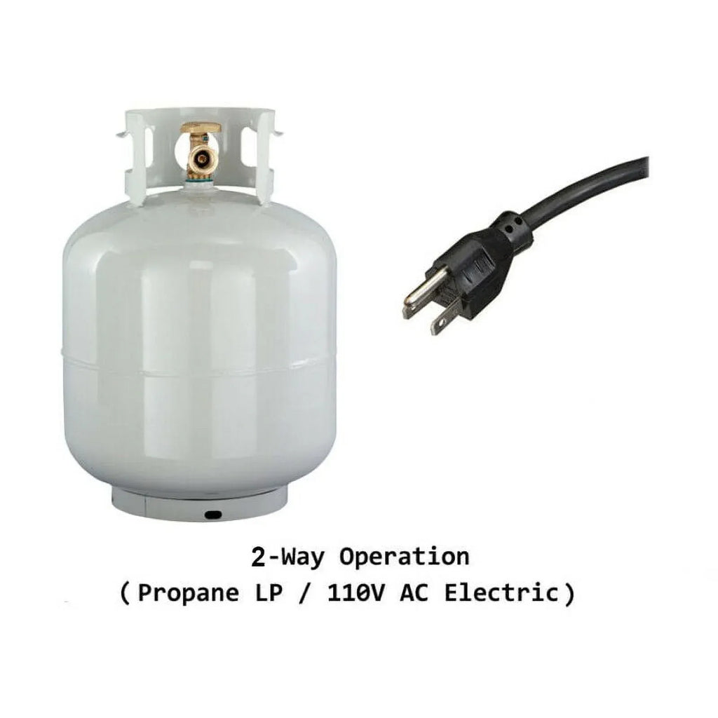 Frigorífico de Gas Propano y 110 V 266 L (9,4 pies³) con Congelador para Autocaravana