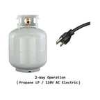 Frigorífico de Gas Propano y 110 V 266 L (9,4 pies³) con Congelador para Autocaravana