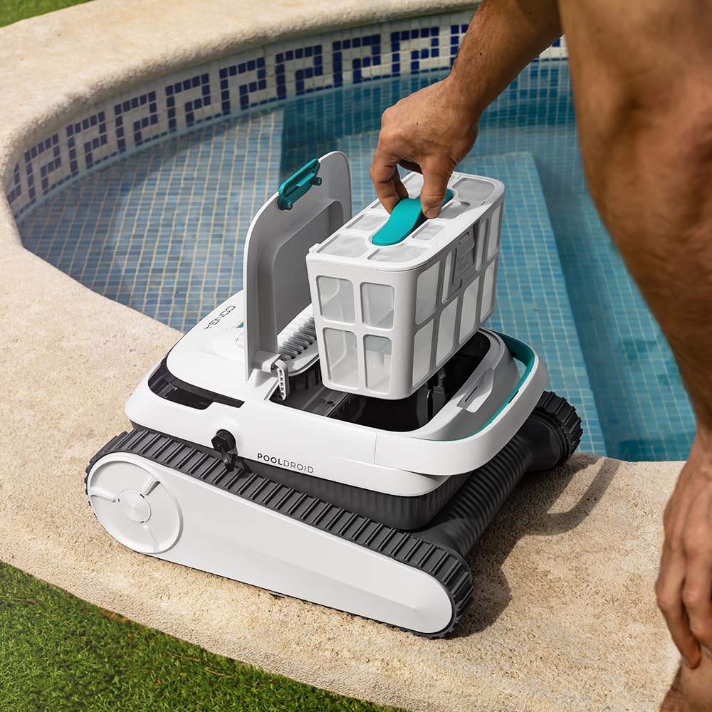 Cecotec Conga Pooldroid 5000 TotalClean Pearl Robot Limpiafondos sin Cable para Piscinas hasta 100 m²
