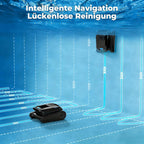 Robot Limpiafondos sin Cable PC10 para Piscinas hasta 170 m², Fondo, Pared y Línea de Flotación