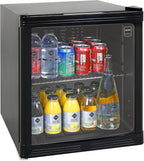 METRO Professional GPC1046 Mini Nevera con Puerta de Cristal 46 L, Negra