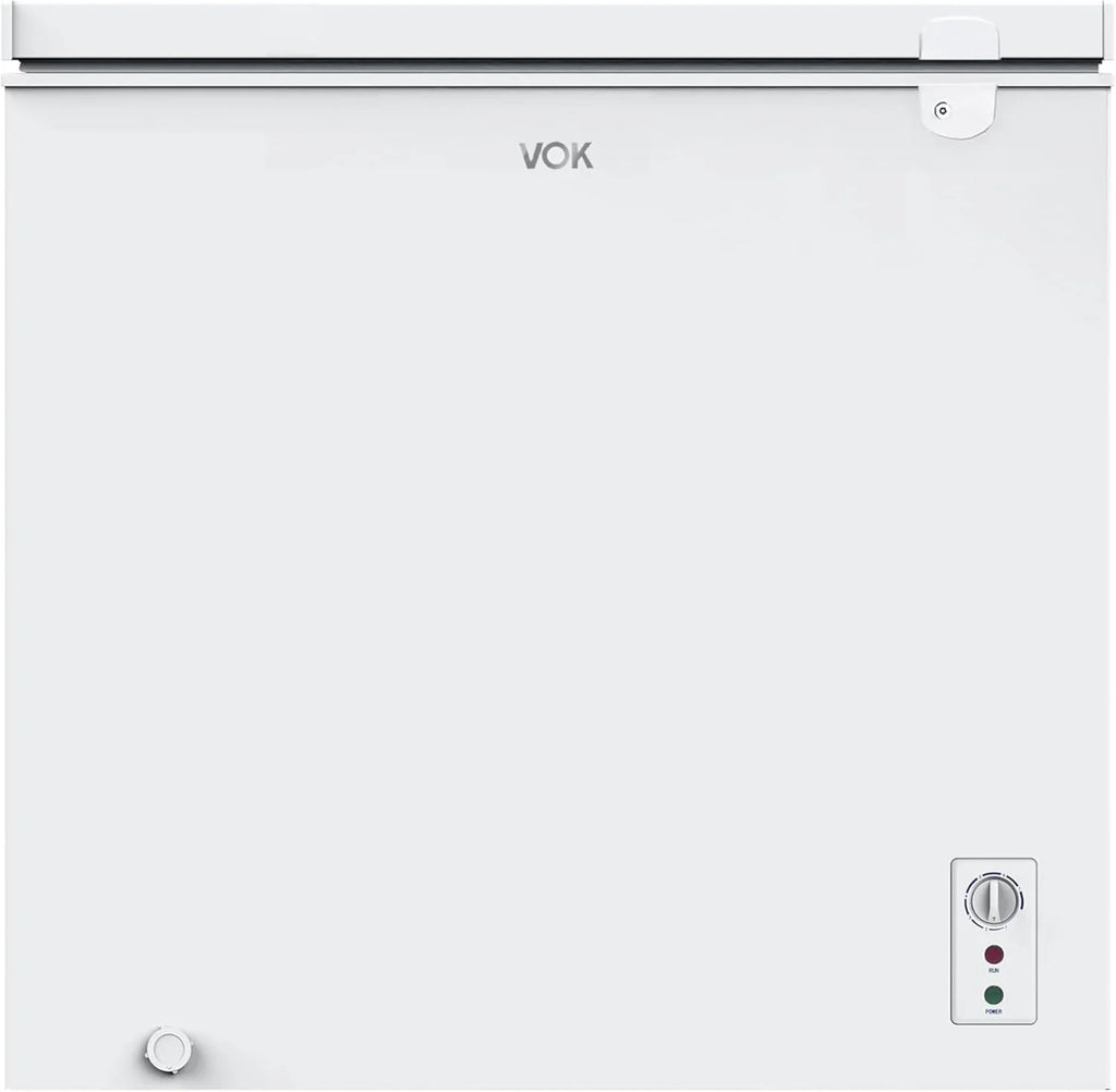 VOK EVF-194CDEW Congelador Horizontal 194 L, Función Dual, Congelación Rápida, Luz LED, Blanco