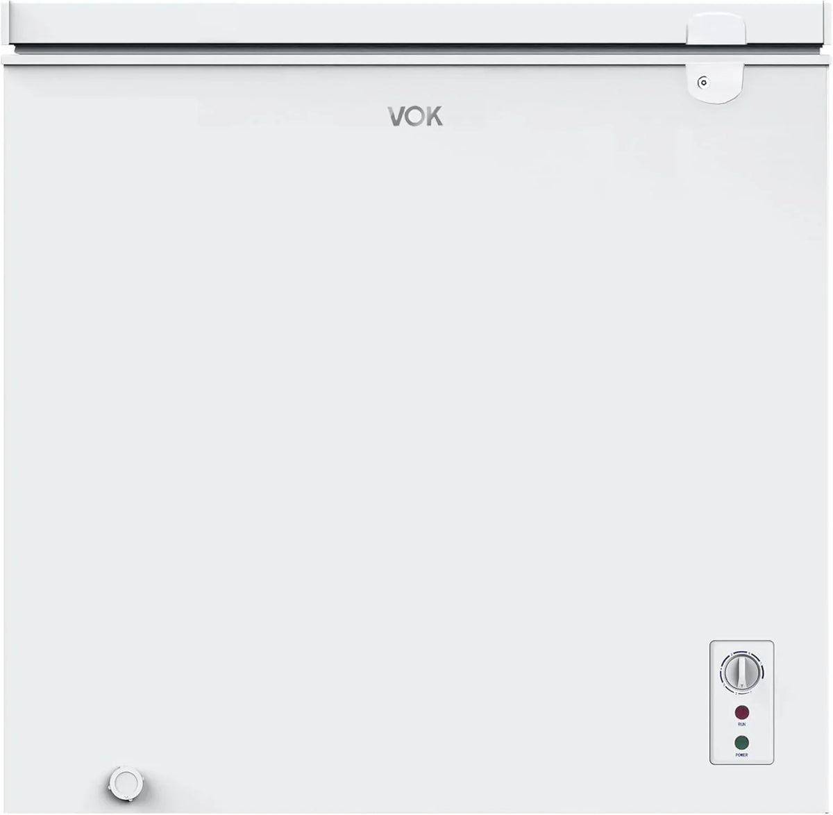 VOK EVF-194CDEW Congelador Horizontal 194 L, Función Dual, Congelación Rápida, Luz LED, Blanco