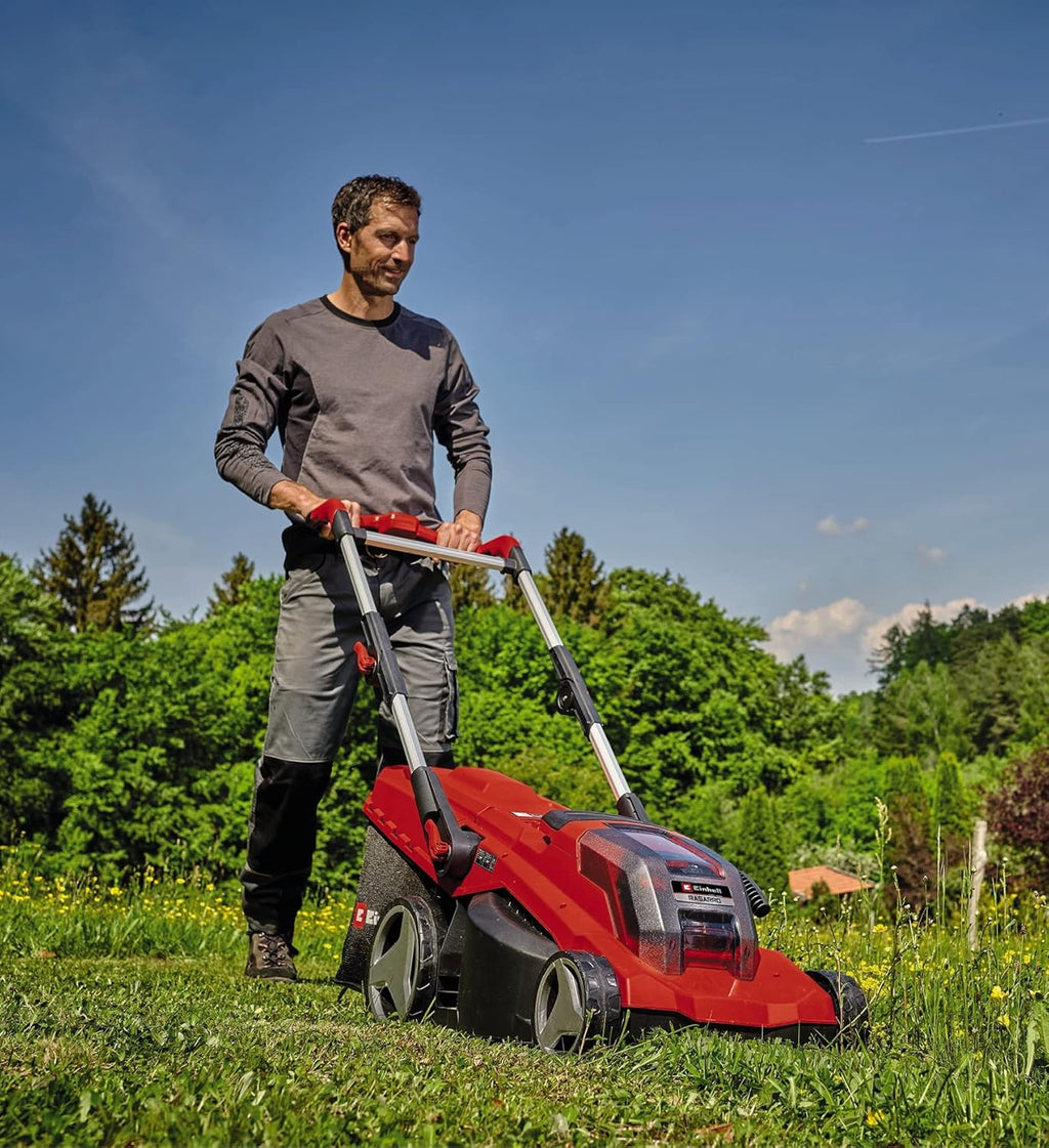 Einhell RASARRO 36/42 Cortacésped a Batería 36 V, 42 cm, hasta 725 m², con 2 Baterías 5,2 Ah