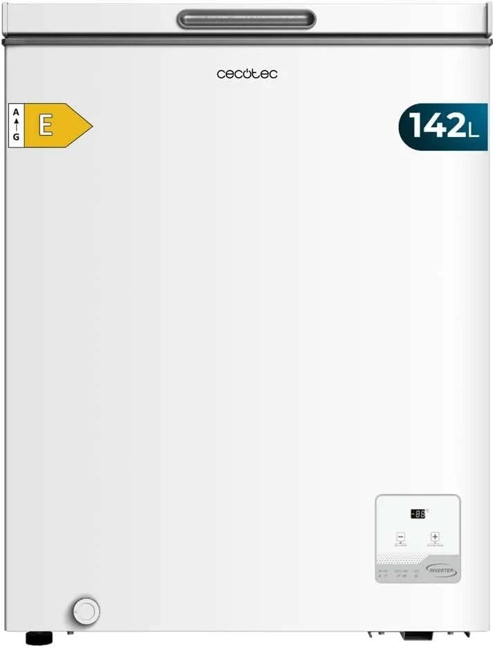 Cecotec Bolero CoolMarket Chest 142 White E Congelador Horizontal 142 L, Inverter Plus, Dual Function
