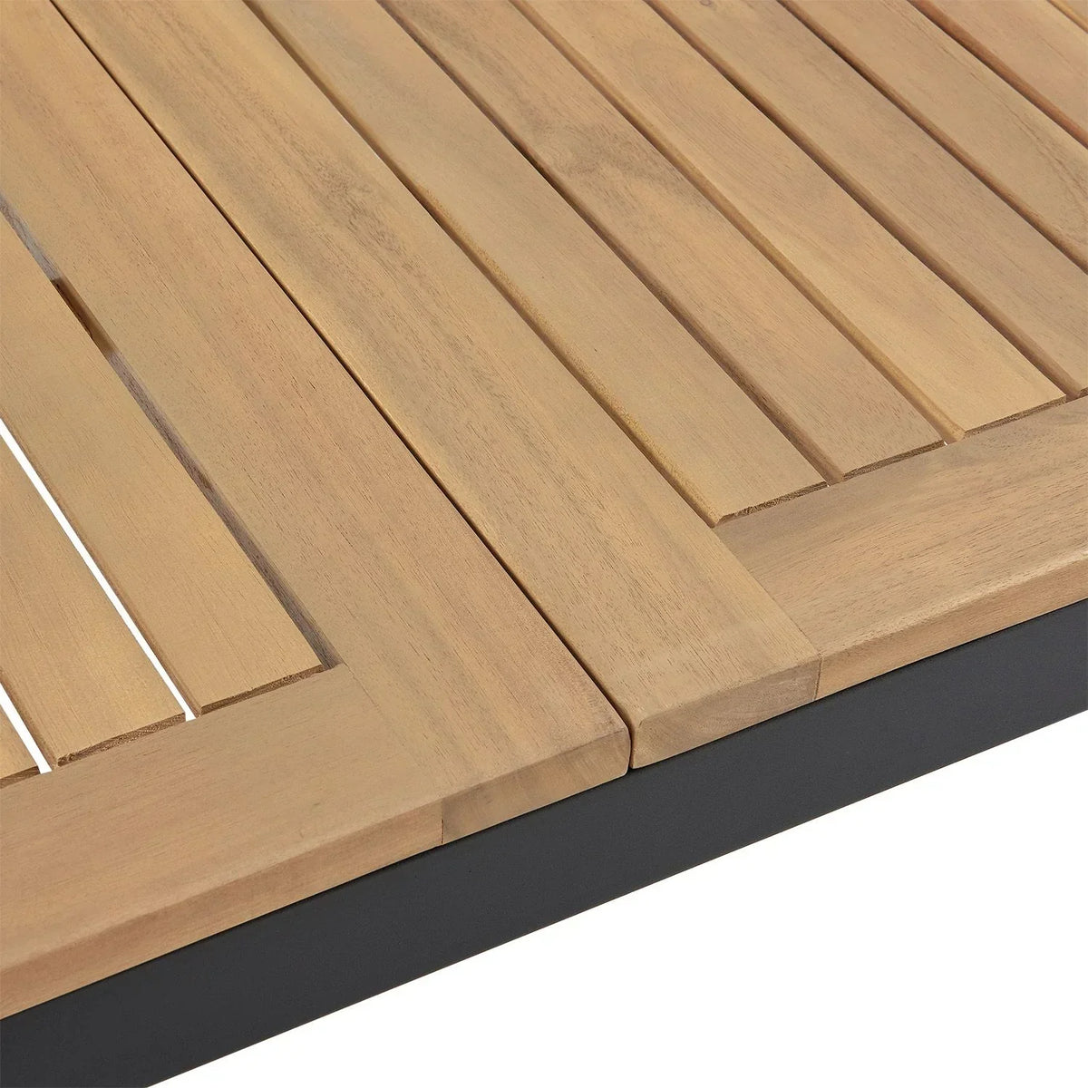 Conjunto de Jardín Rhodos de Madera de Acacia Mesa y 4 Sillas